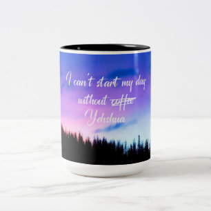Coffee Funny Gezegde Tweekleurige Koffiemok