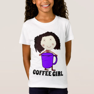 COFFEE GIRL Dames meisjes T-Hemden T-shirt
