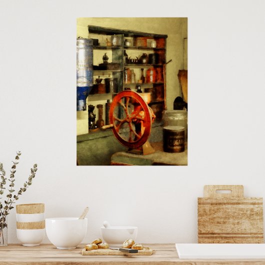 Coffee Grinder en Sugar Poster (Keuken)