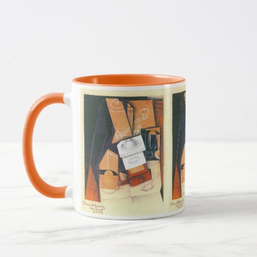 Coffee Grinder van Juan Gris, Cubistische kunst Mok (Links)