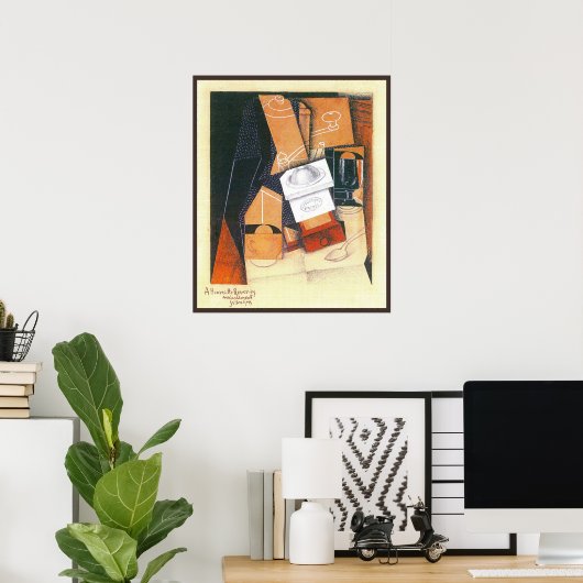 Coffee Grinder van Juan Gris,  Cubistische kunst Poster (Thuiskantoor)
