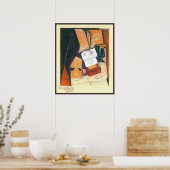 Coffee Grinder van Juan Gris,  Cubistische kunst Poster (Keuken)