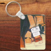 Coffee Grinder van Juan Gris,  Cubistische kunst Sleutelhanger (Voorkant)