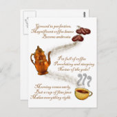 Coffee Haiku Briefkaart (Voorkant / Achterkant)