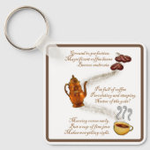 Coffee Haiku Sleutelhanger (Voorkant)