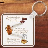 Coffee Haiku Sleutelhanger (Achterkant)