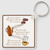 Coffee Haiku Sleutelhanger (Achterkant)