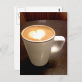 Coffee Heart Briefkaart (Voorkant / Achterkant)