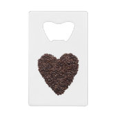 Coffee Heart Kredietkaart Flessenopener (Voorkant)