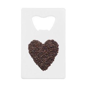Coffee Heart Kredietkaart Flessenopener