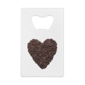 Coffee Heart Kredietkaart Flessenopener (Achterkant)