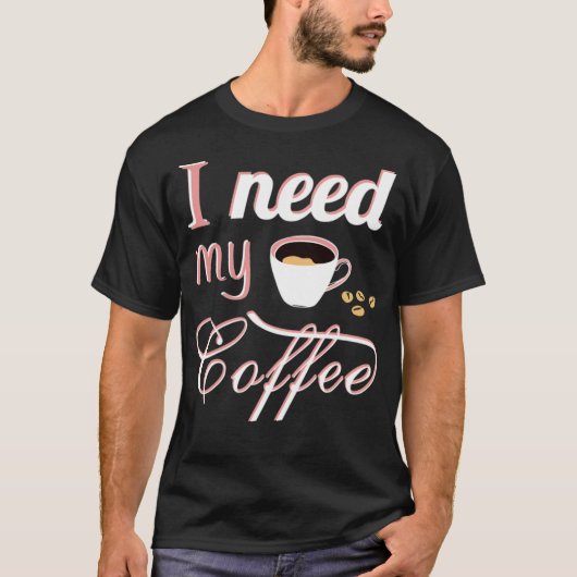 Coffee  heart  t-shirt (Voorkant)