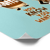 Coffee Heckler Humor Poster (Hoek)