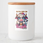 Coffee Helps Me Tolerate Idiots  Voedselcontainer Etiket (Voorkant)