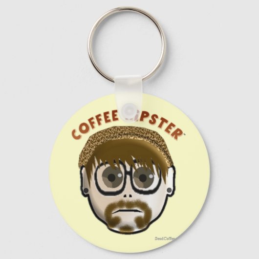 Coffee Hipster - sleutelhanger (Voorkant)
