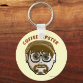 Coffee Hipster - sleutelhanger (Voorkant)