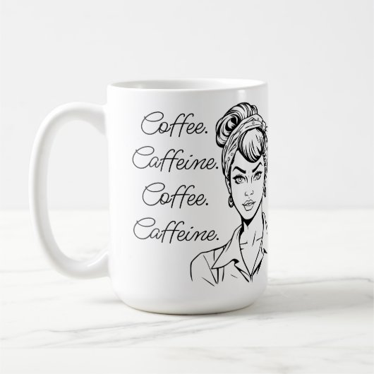Coffee Humor | Coffee, Caffeine, Repeat Koffiemok (Links)