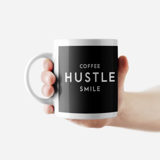 Coffee Hustle Smile Mok