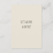 Coffee Invitation Greeting Card (Achterkant)