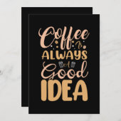 Coffee Is Always A Good Idea (3) Save The Date (Voorkant / Achterkant)
