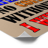 Coffee Is Life Funny Poster (Coin)