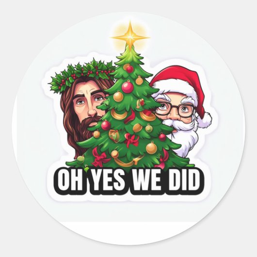 "Coffee Is My Love Language" Cute Black Cat Sticke Ronde Sticker (Voorkant)