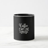 coffee is my love language mok (Midden)