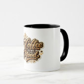 Coffee Is My Mood Mug | Funny Coffee Lover Ceramic (Devant droit)