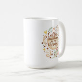 Coffee Is My Therapy Mug Funny Coffee Cup (Devant droit)