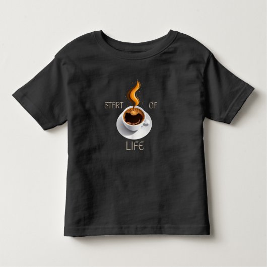 Coffee is Start of Life Kinder Shirts (Voorkant)