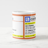 Coffee Jumbo-Mok met aangepaste naam voorschrijven Jumbo Mok (Voorkant)