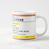 Coffee Jumbo-Mok met aangepaste naam voorschrijven Jumbo Mok (Rechts)