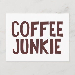 Coffee Junkie Briefkaart