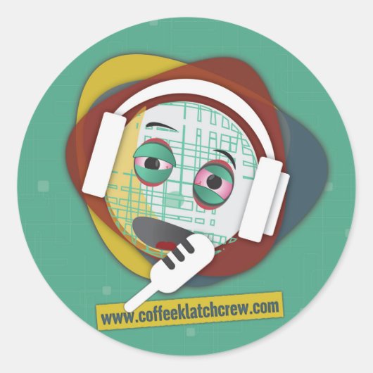 Coffee Klatch Crew Sticker (Voorkant)