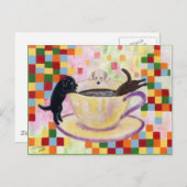 Coffee Labradors Briefkaart (Voorkant / Achterkant)