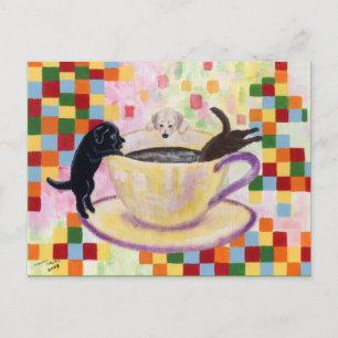 Coffee Labradors Briefkaart