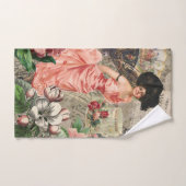 Coffee Lady Victoriaans Vrouw Roze Classy Bad Handdoek (Handdoek)