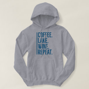 Coffee Lake Wine Herhaalt T-Shirt