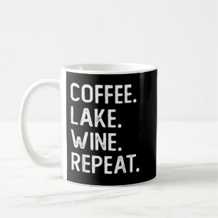 Coffee Lake Wine hervat Funny Lake Life Wine Coffe Koffiemok