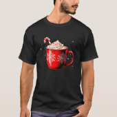 Coffee Late Hot Cocoa Gingerbread Candy Cane Chris T-shirt (Voorkant)
