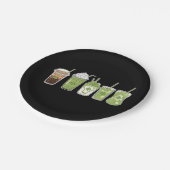 Coffee Latte Green Schattige Irish St Patrick's Da Papieren Bordje (Gekanteld)