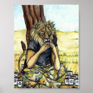 Coffee Lion-poster Poster