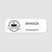 Coffee Logo Employee Naamplaatje (Voorkant)