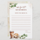 Coffee Love Brewing My Favoriete Memory-spel (Voorkant / Achterkant)