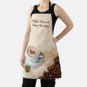Coffee, Love & Home Cooking Apron Design Schort (Insitu)