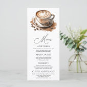 Coffee Love is Brewing Bridal Shower Menu (Staand voorkant)