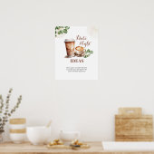 Coffee Love is Brewing Date Night Idee Spelbord Poster (Keuken)