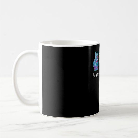 Coffee Love Peace Leopard Heart Program Code Coffe Koffiemok (Links)