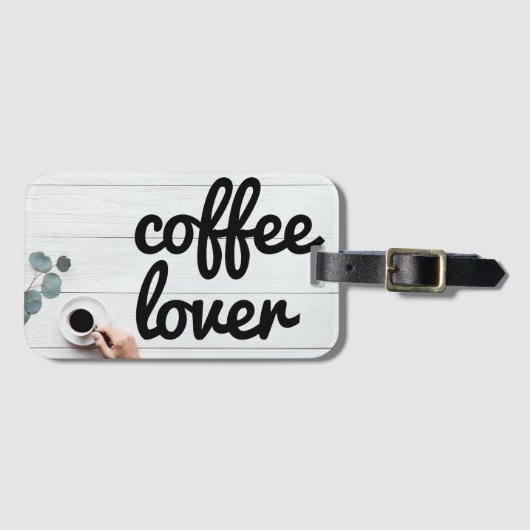 Coffee Lover Bagagelabel (Voorkant (horizontaal))