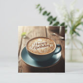 Coffee Lover birthday card (Staand voorkant)